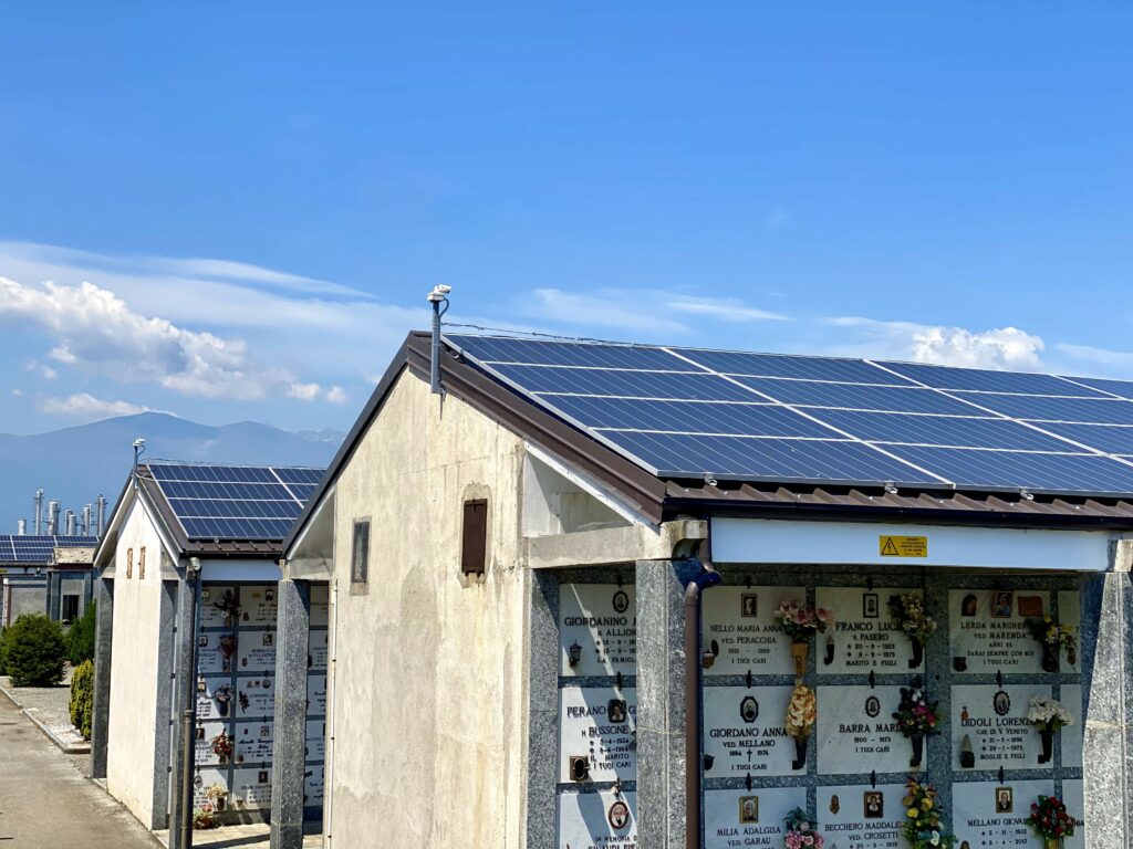 Impianto solare cimitero 2 Saluzzo