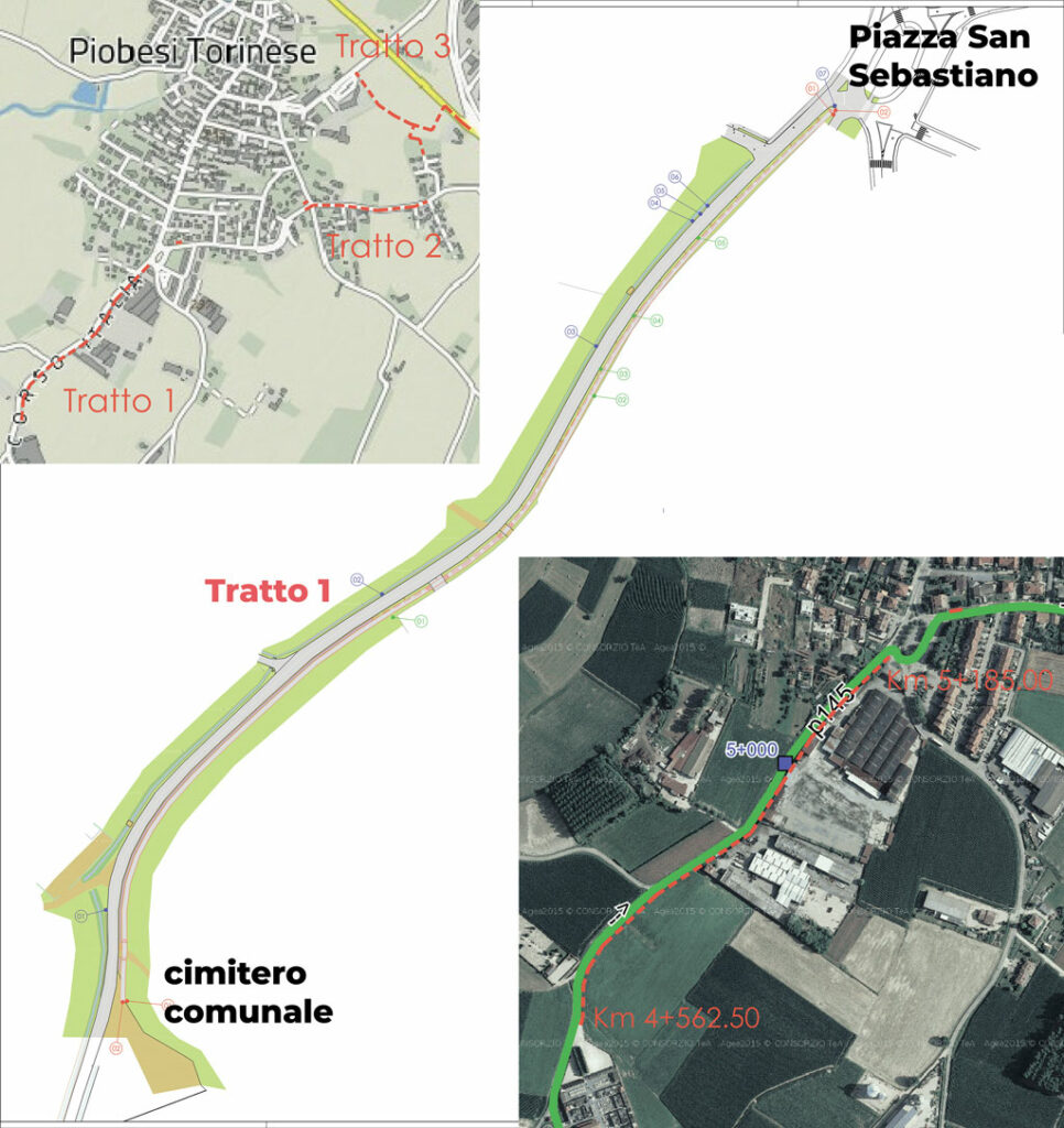 Piobesi, contributo regionale per la pista ciclabile tra corso Italia e il cimitero