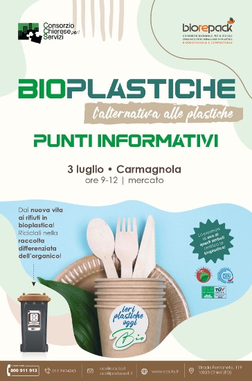 Campagna informativa per il corretto conferimento dei rifiuti in bioplastica