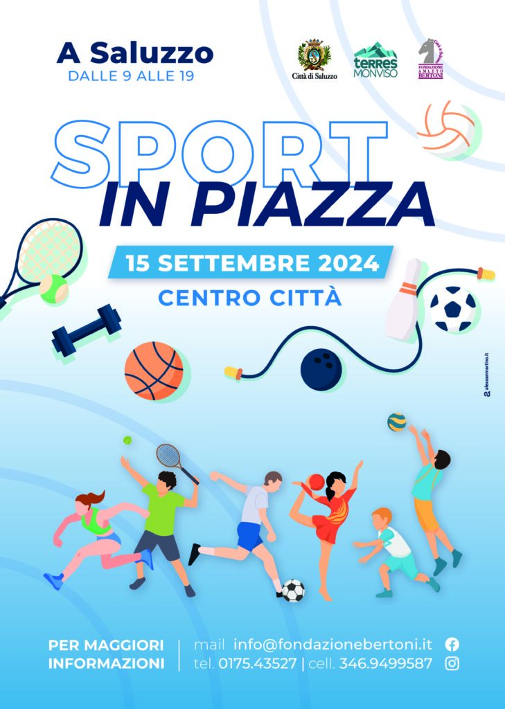 Saluzzo, sport in piazza e shopping