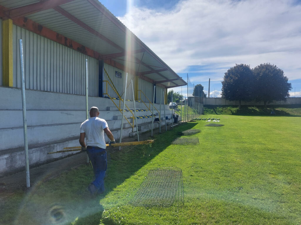 A Piobesi continuano i lavori al campo sportivo comunale Chisola