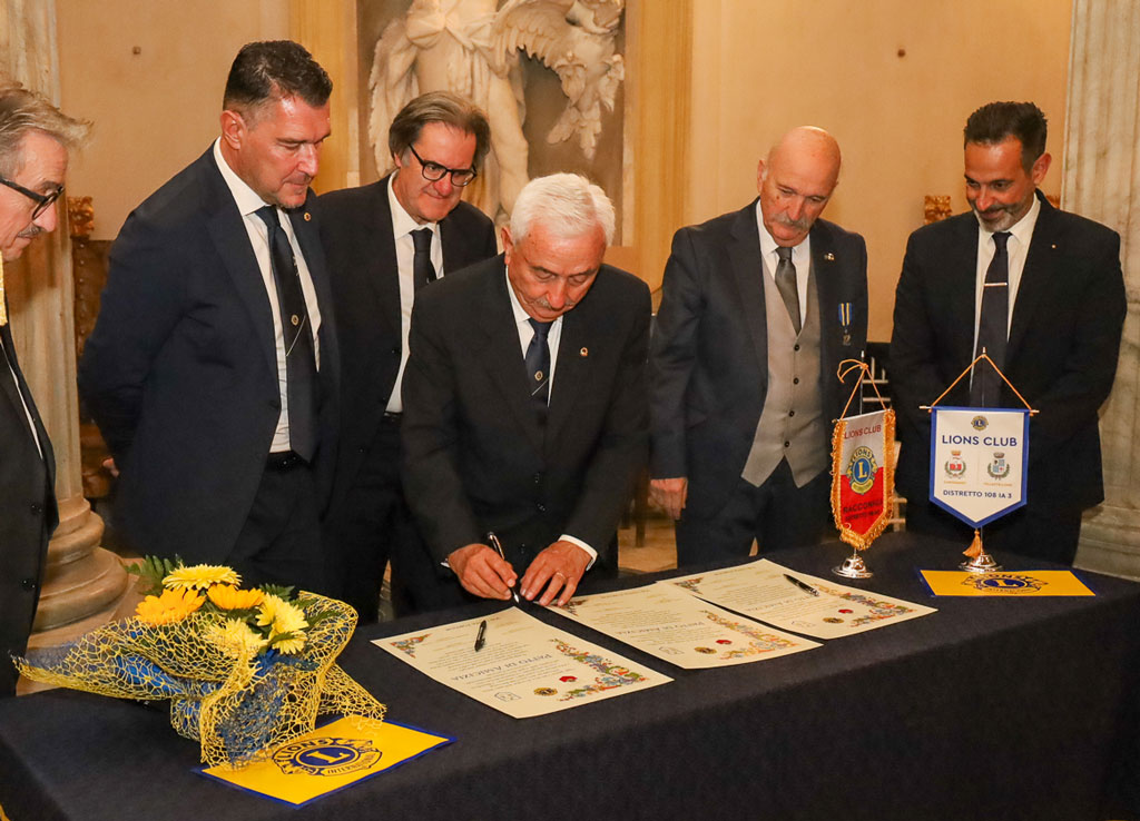 Patto di amicizia tra i Lions Club di Racconigi e Carignano-Villastellone