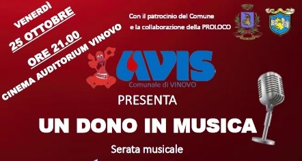 Serata in musica a Vinovo per raccogliere fondi per l’AVIS